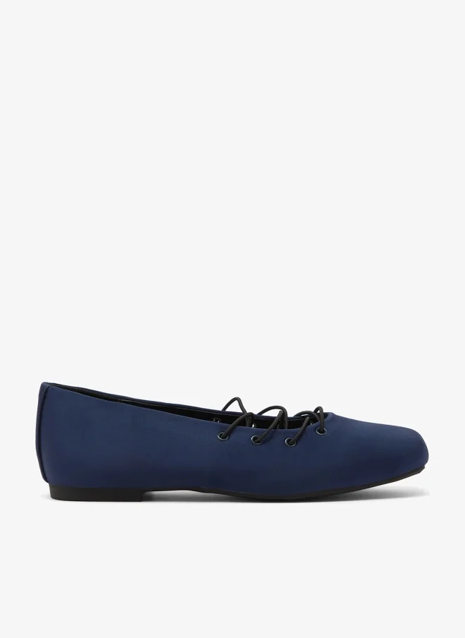 Satin Lace Ballet Flats