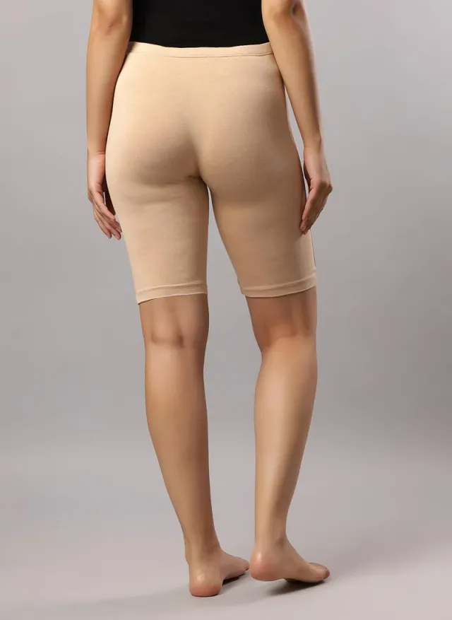 Maternity Nursing Vest and High Waist Shorts Combo - Beige – image 4