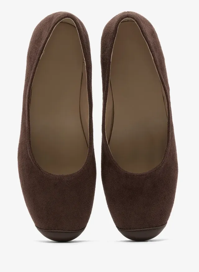 Suede Ballet Flats Two Tone – image 4