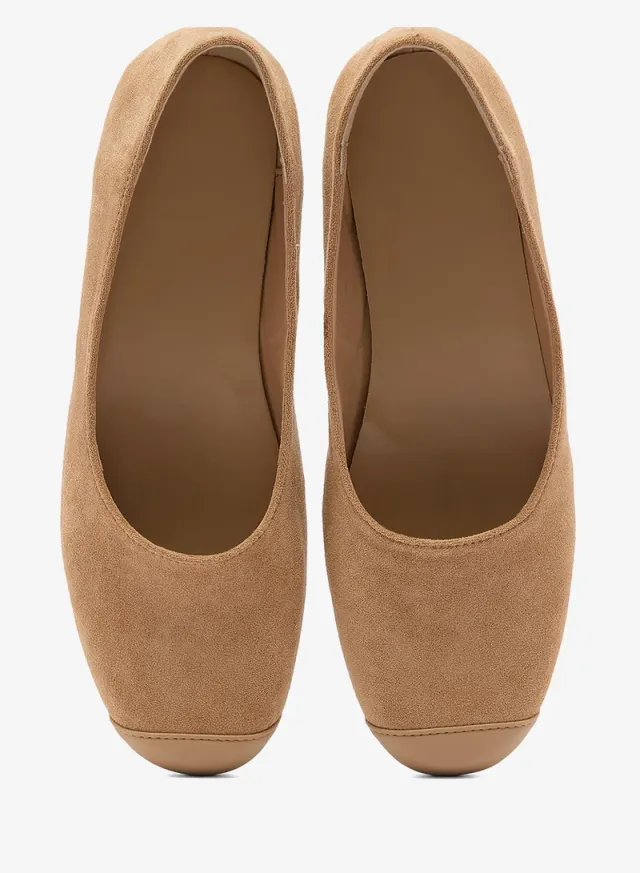 Suede Ballet Flats Two Tone – image 4