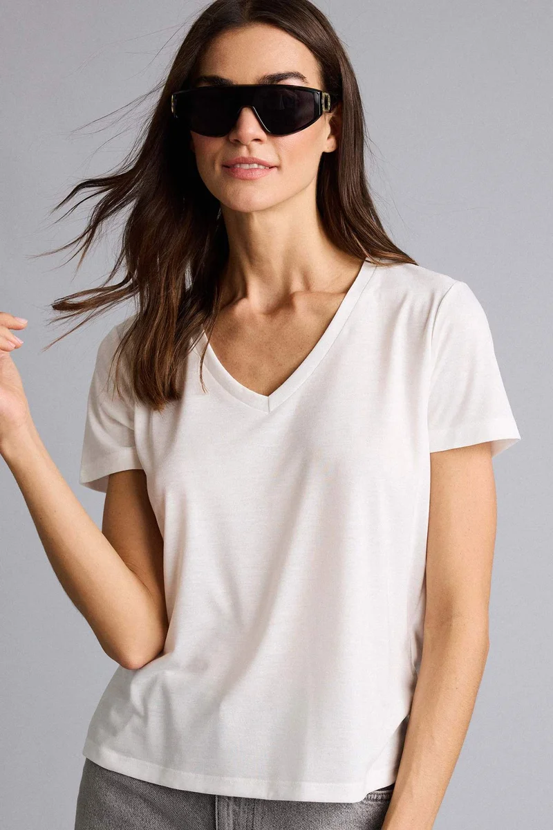 Regular Fit V-Neck Short Sleeve T-Shirt