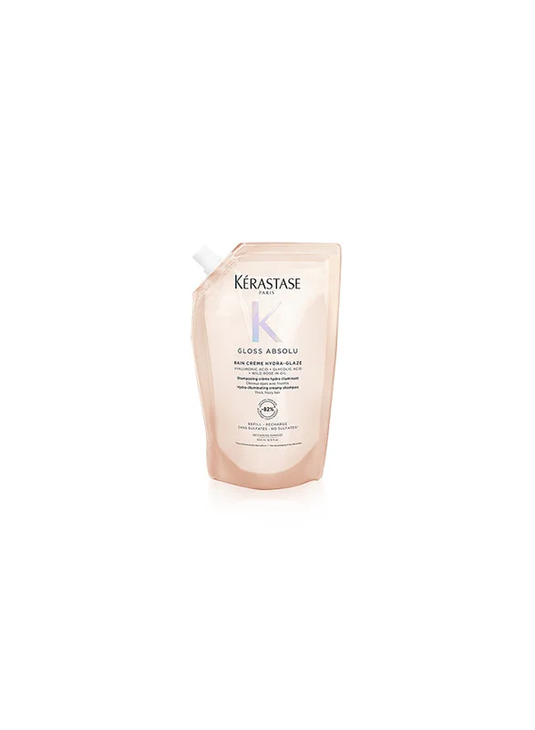 Kérastase Gloss Absolu Hydra-Glaze Shampoo Refill Pouch 500ml for Thick Hair