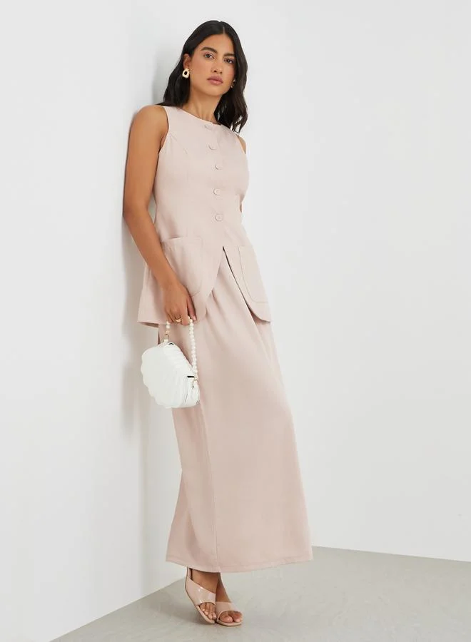 Linen Maxi Skirt