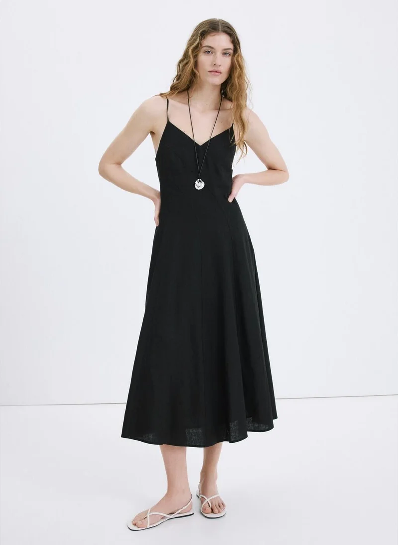 A-Line Linen Dress