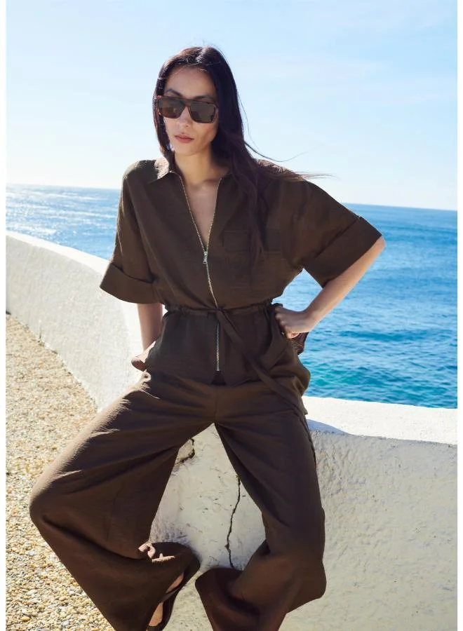 Linen Palazzo Trousers