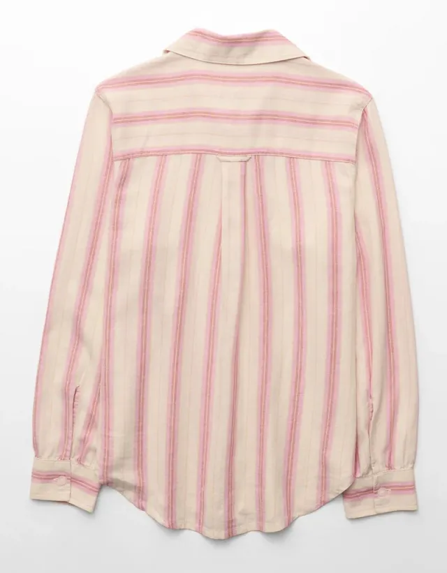 AE Linen-Blend Button-Up Shirt – image 4