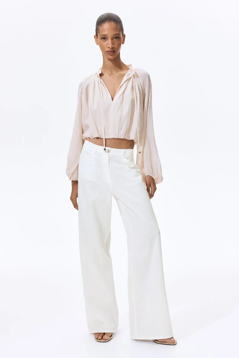 Linen Blend Trousers