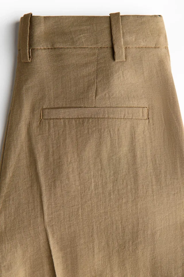 Tailored Linen Blend Culottes – image 2