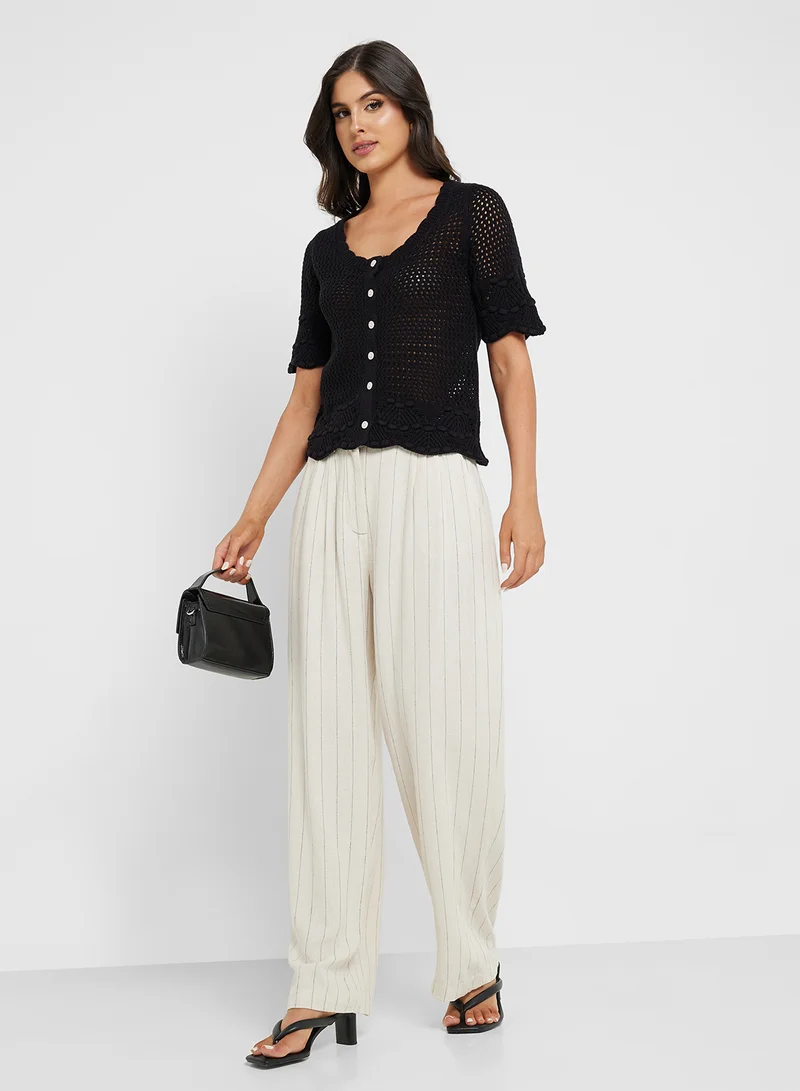 Vmmindy Mid Waist Linen Dad Pant