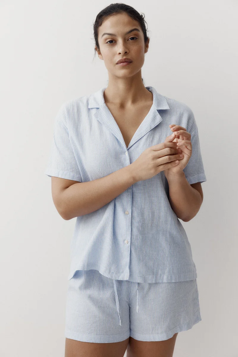 Linen Blend Pyjamas