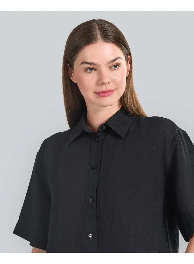 Gant Women's Linen Relaxed SS Shirt