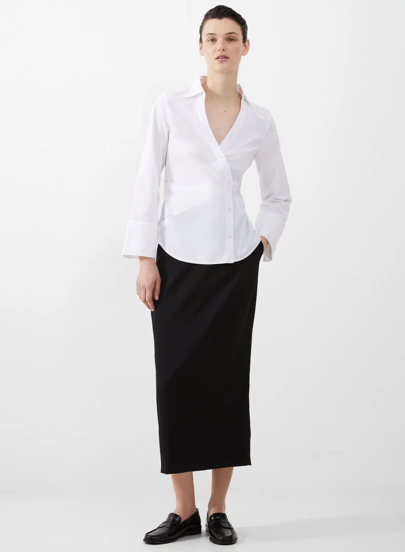 Poplin Asymmetric Shirt