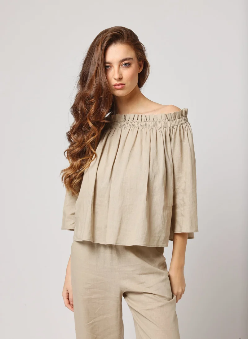 Off-Shoulder Relaxed Flowy Top