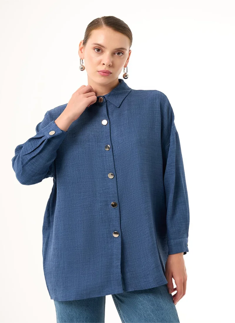 Textured Linen Over Tunic