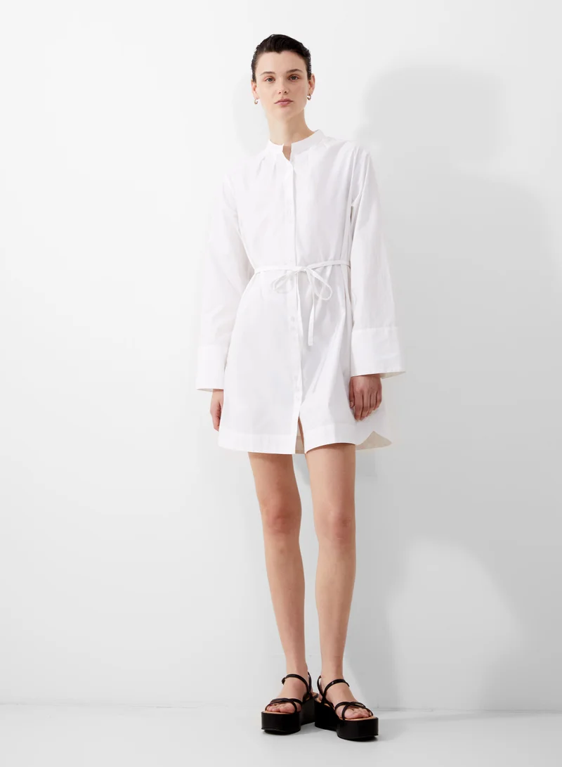 Alissa Cot Wide Sleeve Shirt Dress