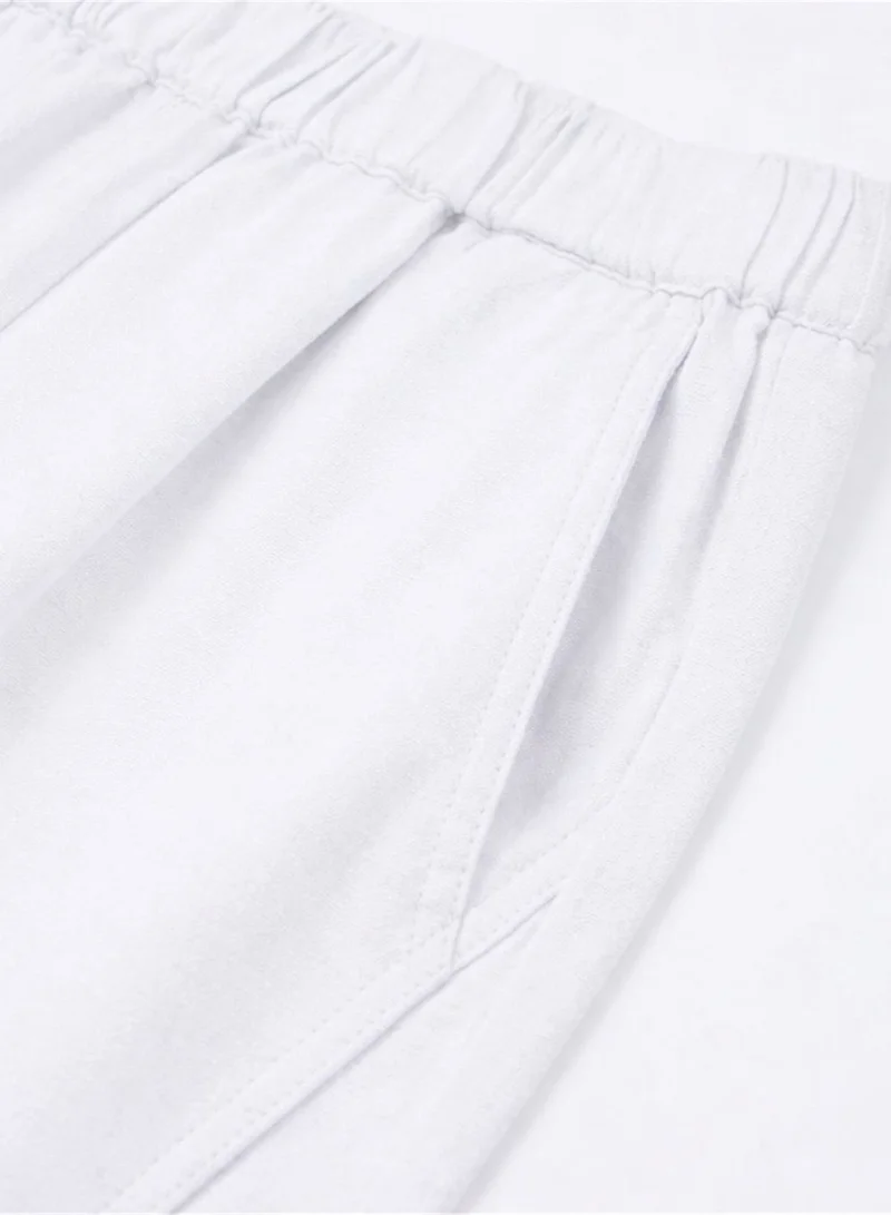 Women's Regular Taper Linen-Cotton Pants