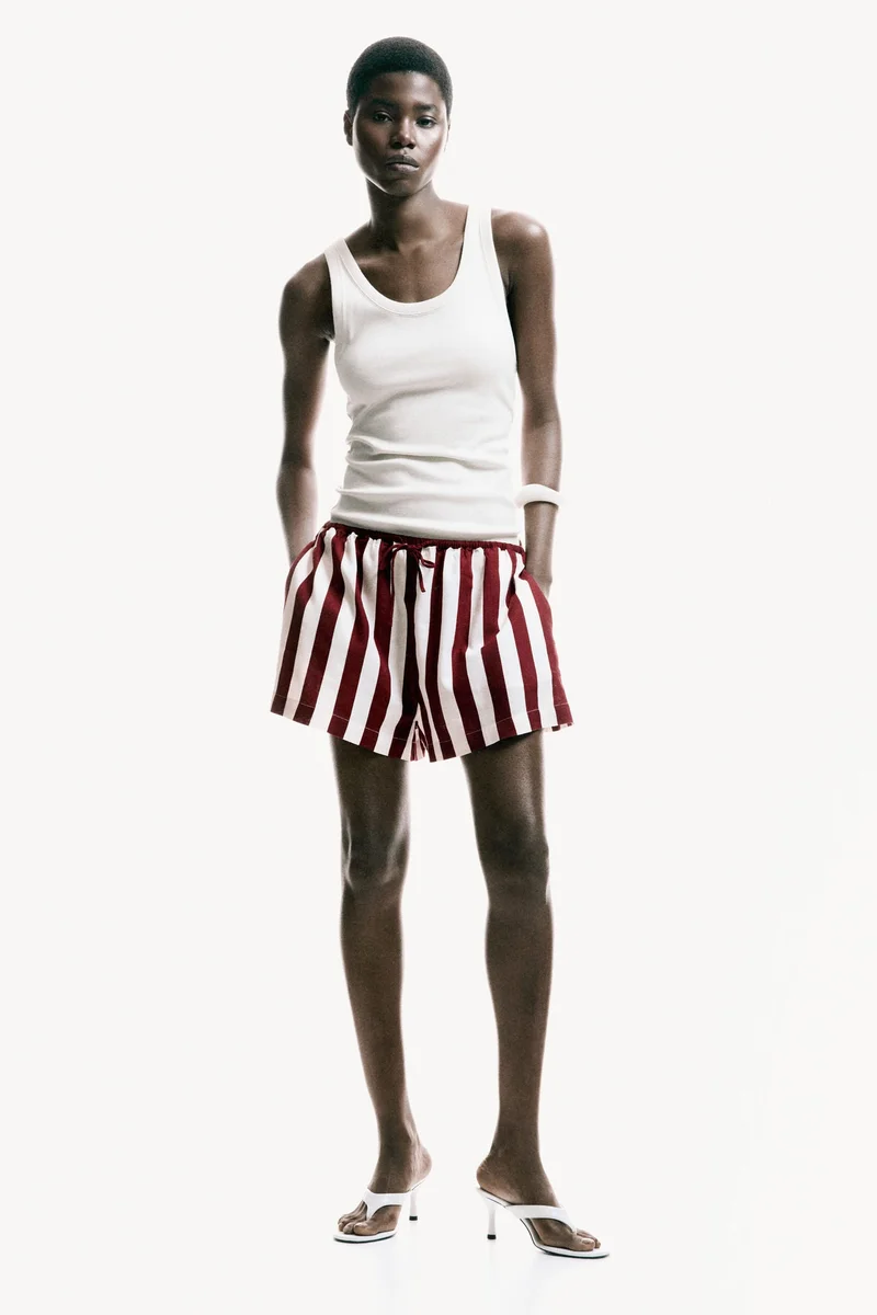 Linen Blend Shorts