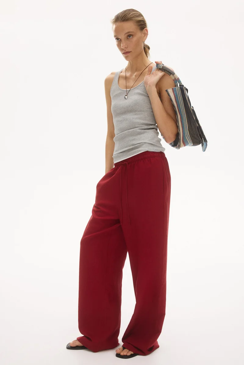Linen Blend Trousers