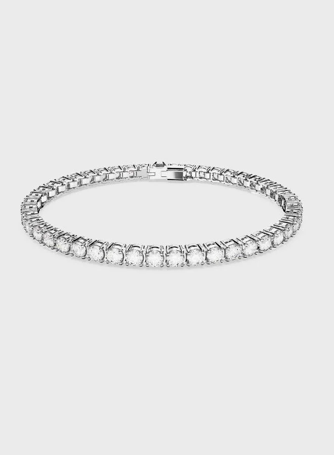 Matrix Rhodium Plated Bracelet