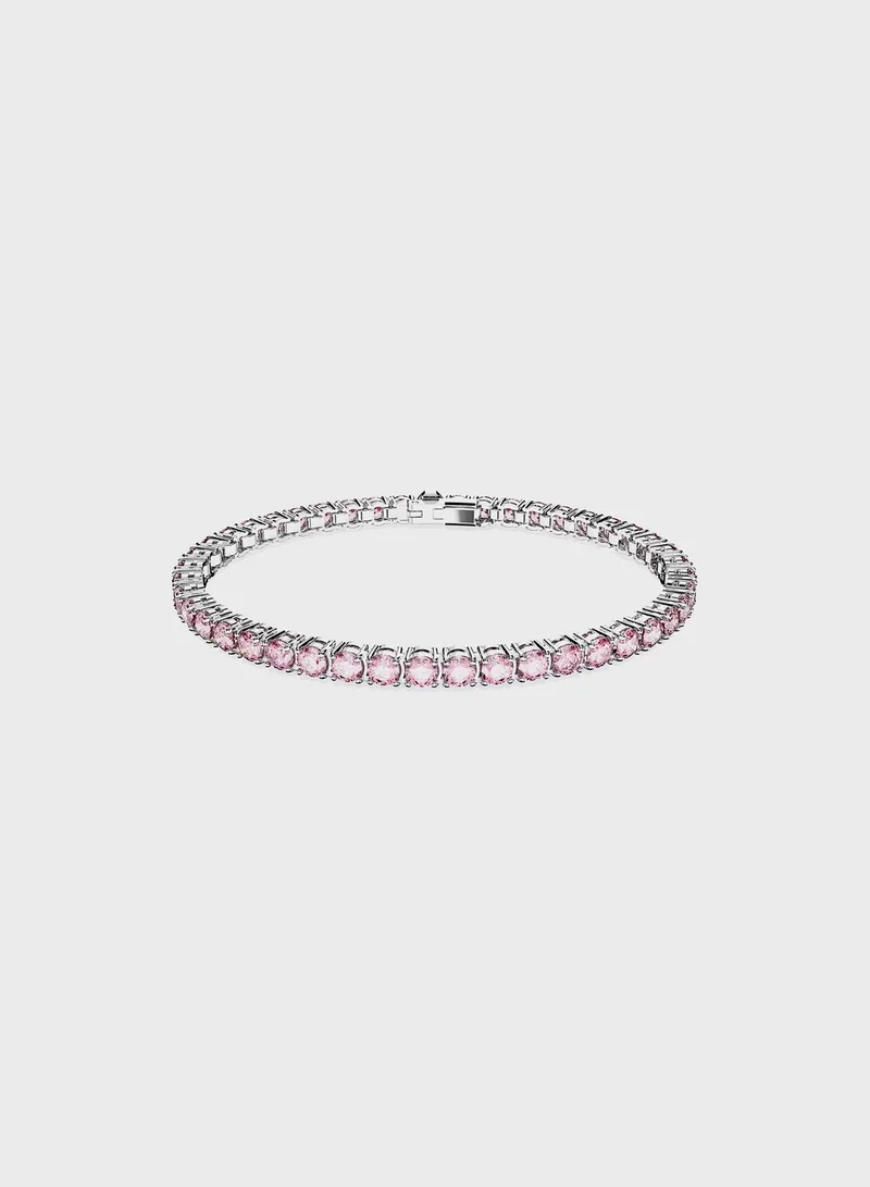 Matrix Rhodium Plated Bracelet, Silver