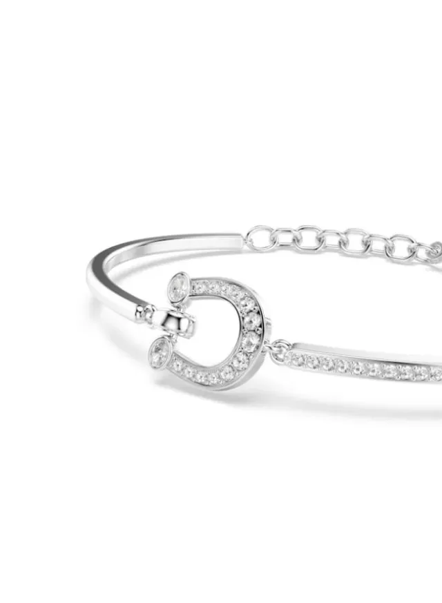 Symbolica Rhodium Plated Crystal Bracelet White – image 4