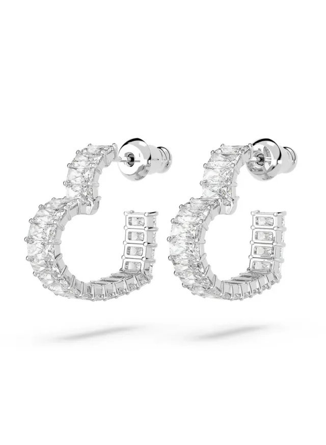 Matrix Hoop Heart Earrings – image 4