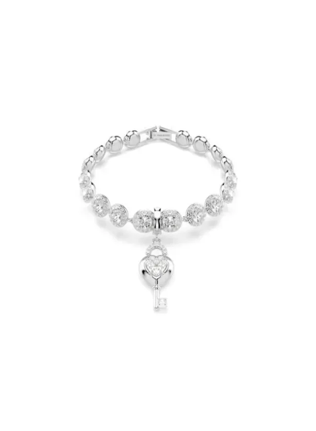 Idyllia Crystal Charm Bracelet, Rhodium – image 2