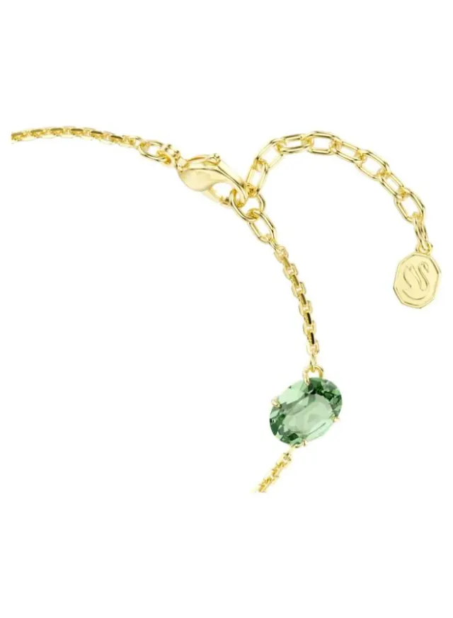 Gema Gold Tone Drop Bracelet Black & Green – image 4