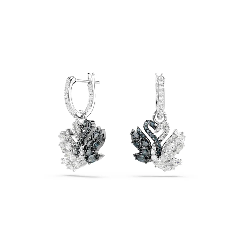 Swan Drop Earrings