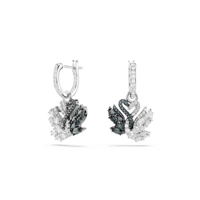 Swan Drop Earrings