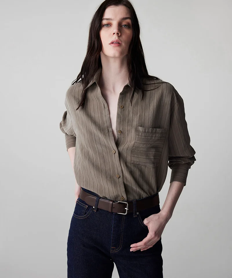 Jacquard Striped Shirt