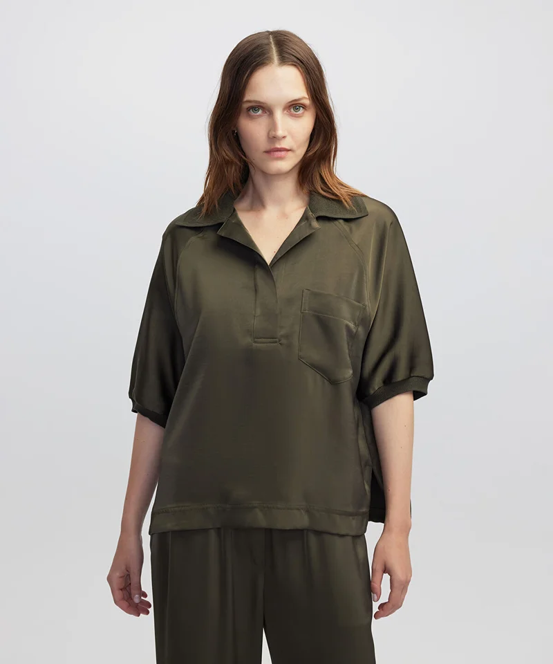 Mixed Media Blouse