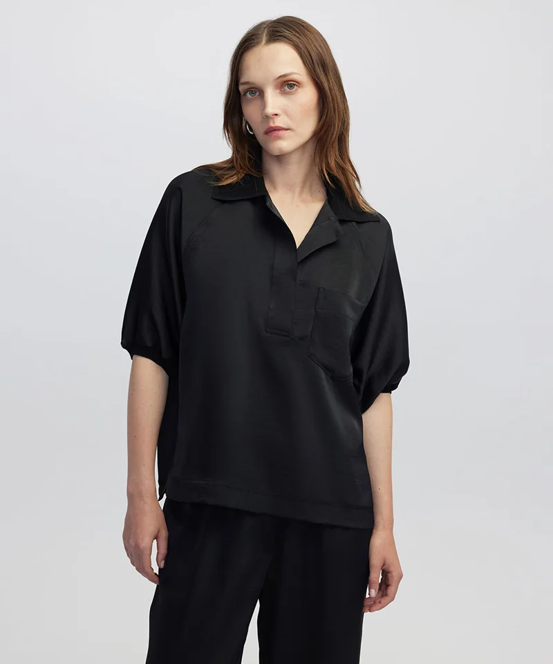 Mixed Media Blouse