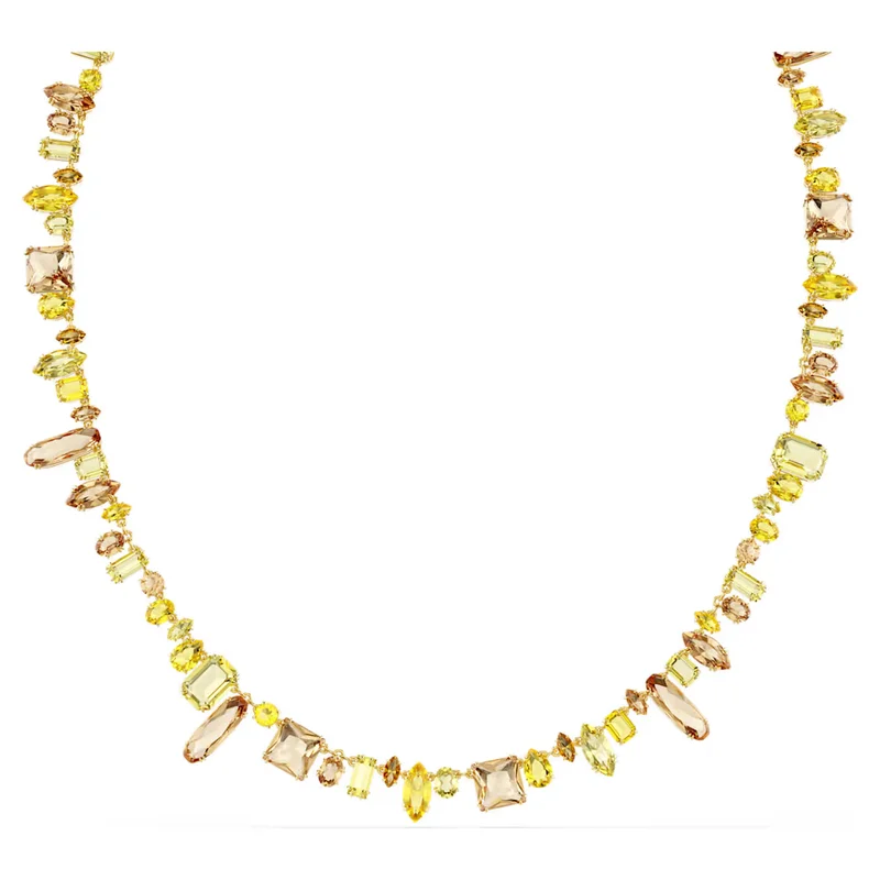 Swarovski Gema Mixed Cuts Strandage, Yellow Gold-tone
