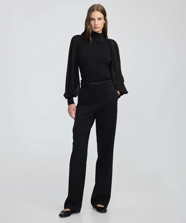 Mixed Media Knit Top – image 4