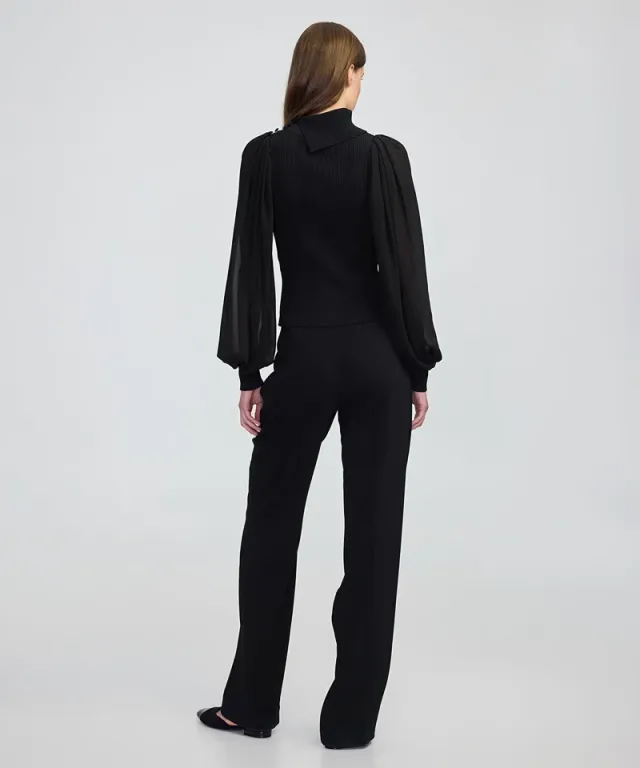 Mixed Media Knit Top – image 5