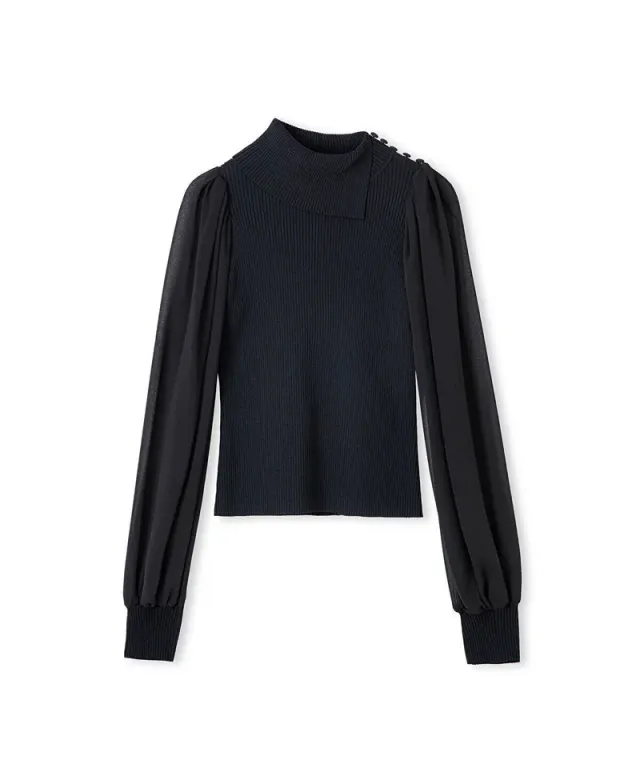 Mixed Media Knit Top – image 6