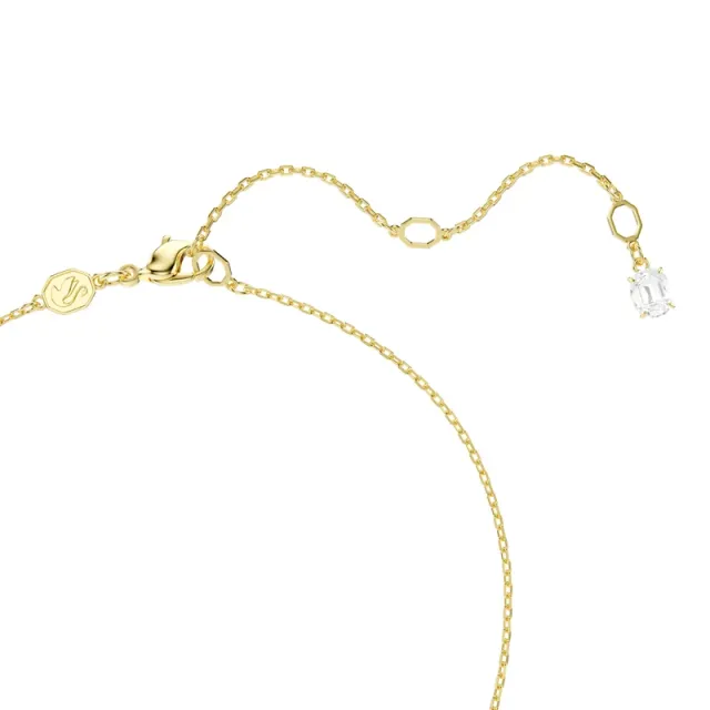 Gold Plated Swarovski Zirconia Twin Heart Necklace – image 4