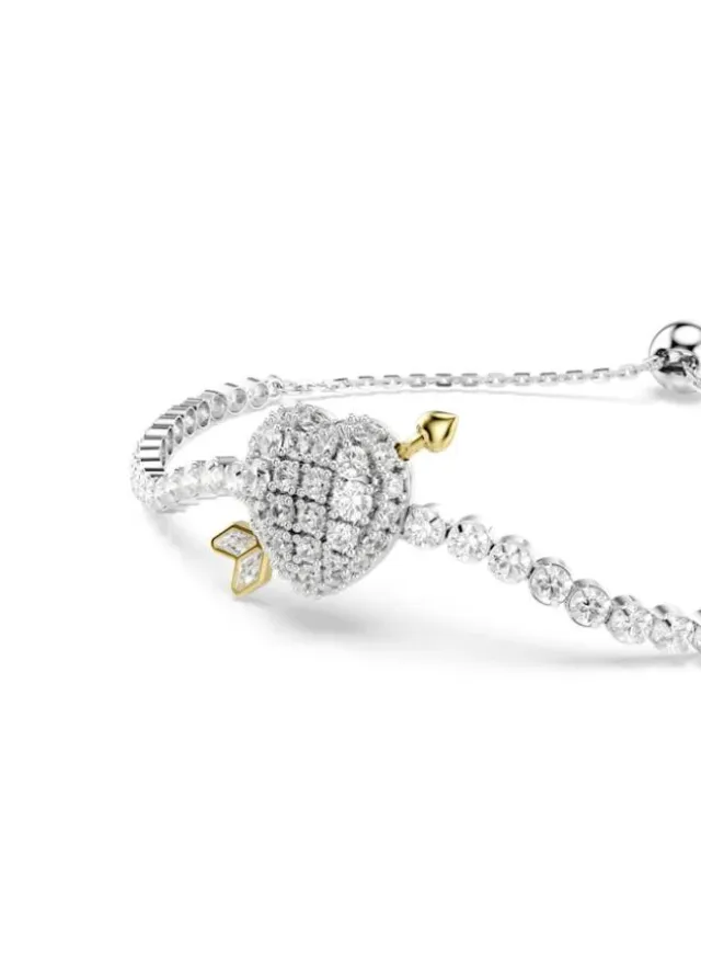 Idyllia Rhodium Plated Crystal Bracelet White – image 4