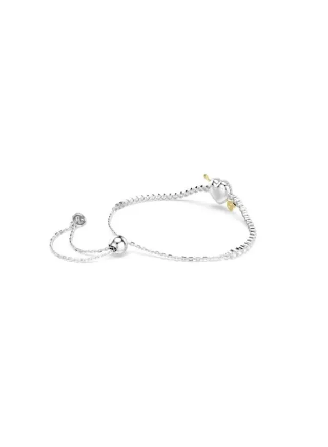 Idyllia Rhodium Plated Crystal Bracelet White – image 5