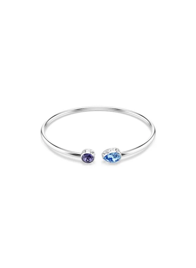 Chroma Flexible Bangle Rhodium Plated