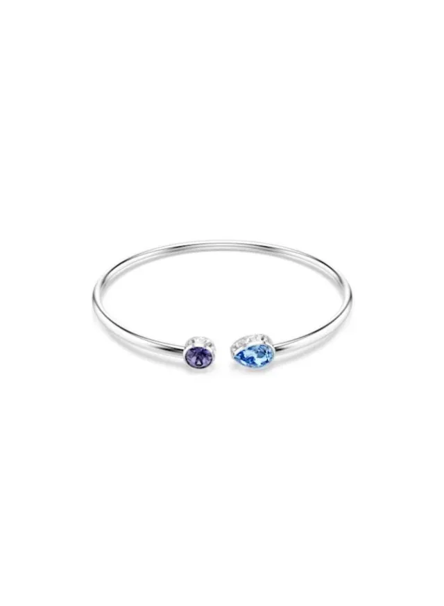 Chroma Flexible Bangle Rhodium Plated