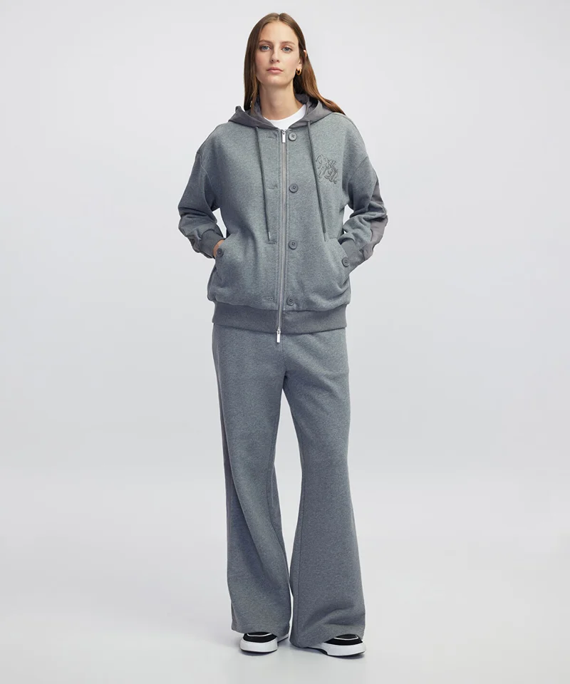 Color-Block Wide-Leg Trousers