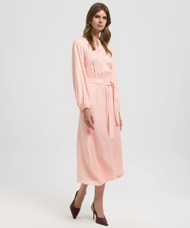 Belted Jacquard Dress – image 2