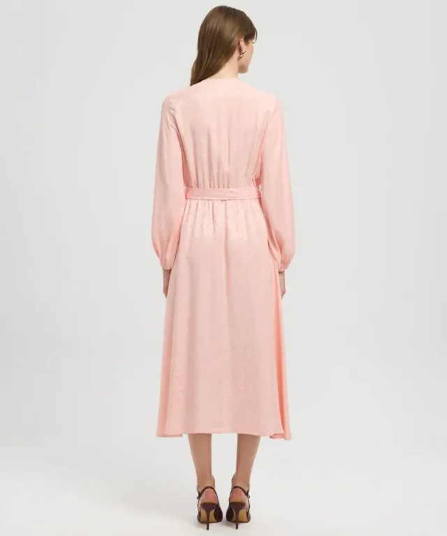Belted Jacquard Dress – image 4