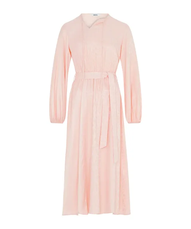 Belted Jacquard Dress – image 5