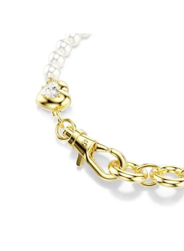 Crystal Gold Tone Plated Bracelet White – image 4