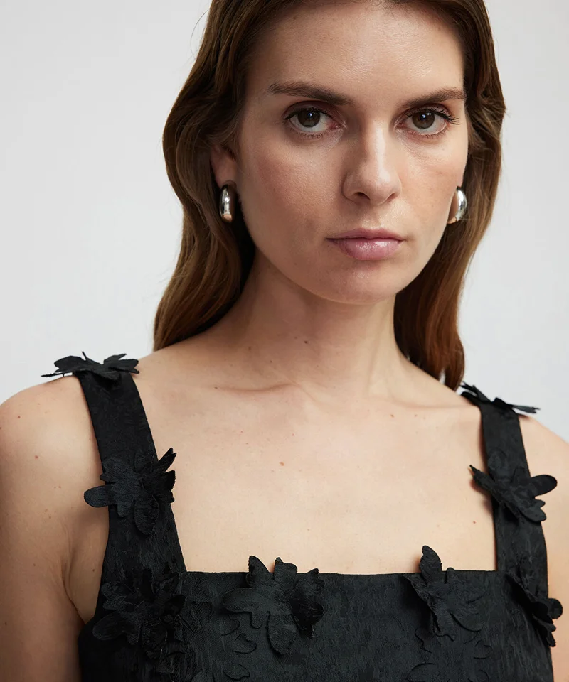 Floral Applique Blouse