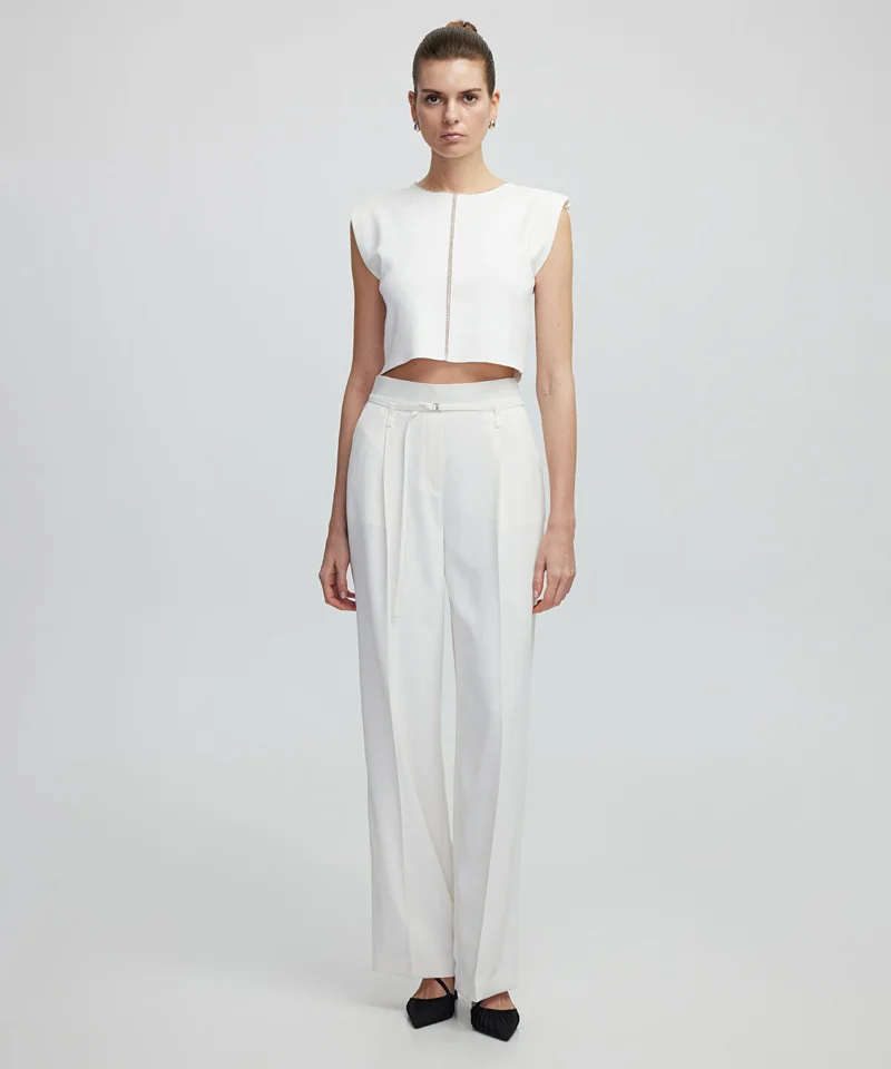 Minimal Buckle Trousers