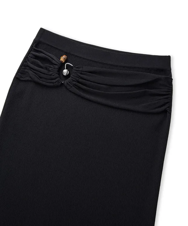 Belted Knit Skirt – image 5